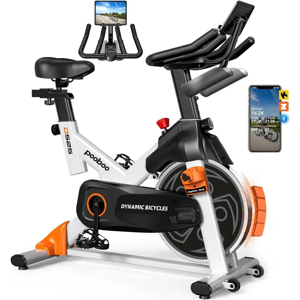 Home Gym App - Бесшумный магнитный велотренажер с приложением, грузоподъемность