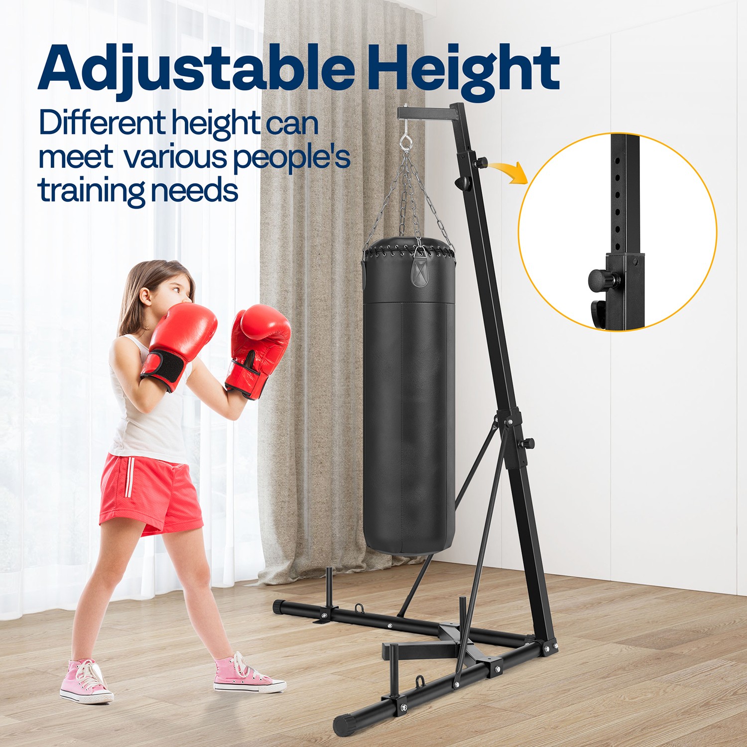 Усиленная стальная стойка для  – обзор и цена Boxing Bag Stand
