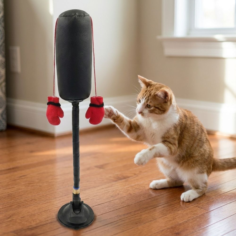 Игрушка-боксер для кошек на пр – обзор и цена Boxing Bag Stand